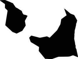 Sotogahama Japan silhouette map vector
