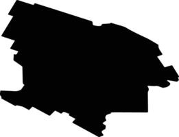 Sovetsky District Russia silhouette map vector