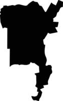 Soy Kenya silhouette map vector
