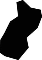 Soyapango El Salvador silhouette map vector