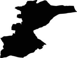 Spydeberg nor Norway silhouette map vector
