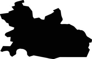Sredikce ob Dravi Slovenia silhouette map vector