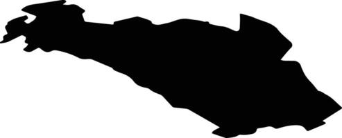 Stabulnieku pag Latvia silhouette map vector