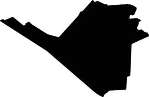 Stadskanaal Netherlands silhouette map vector