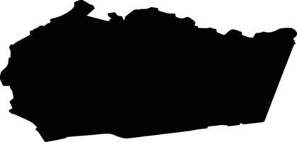 Staphorst Netherlands silhouette map vector