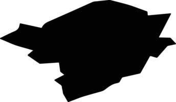 Stende Latvia silhouette map vector