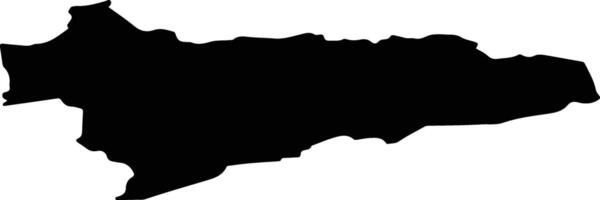 Stelpes pag Latvia silhouette map vector