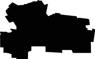 Stepnovsky District Russia silhouette map vector