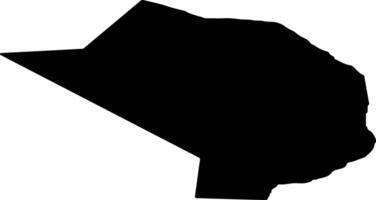 Stevns Denmark silhouette map vector