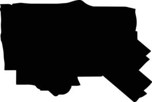 Stirling Australia silhouette map vector