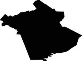 Stradu pag Latvia silhouette map vector