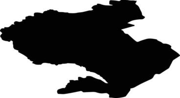 Strand nor Norway silhouette map vector