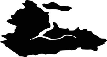 Stranda nor Norway silhouette map vector
