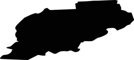 Strazdes pag Latvia silhouette map vector