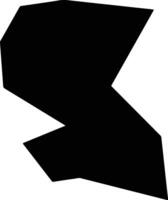 Strelcha Bulgaria silhouette map vector