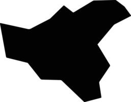 Stroumpi Cyprus silhouette map vector