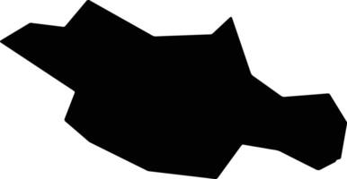 Strumitsa North Macedonia silhouette map vector