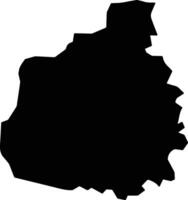 Stueng Saen Cambodia silhouette map vector
