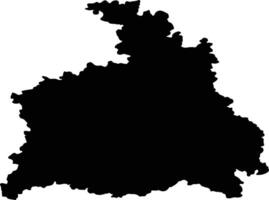 Stuttgart Germany silhouette map vector