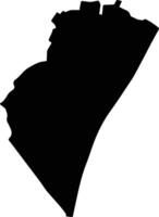 Suan Colombia silhouette map vector
