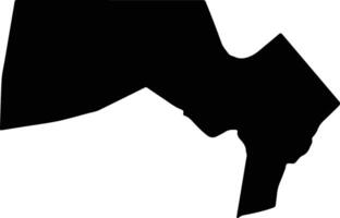 Suba North Kenya silhouette map vector