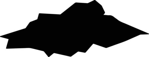Subate Latvia silhouette map vector