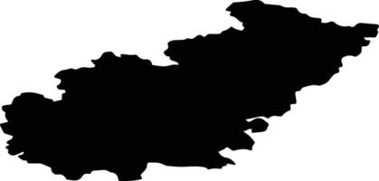 Sudislavsky District Russia silhouette map vector
