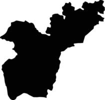 Sukma India silhouette map vector