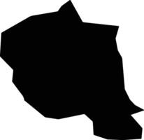Sulusaray Turkey silhouette map vector