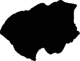 Sumba Barat Daya Indonesia silhouette map vector