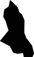 Sumpango Guatemala silhouette map vector