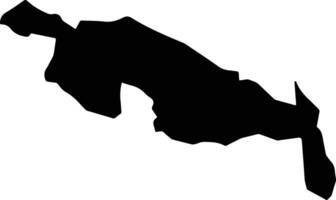 Suna East Kenya silhouette map vector