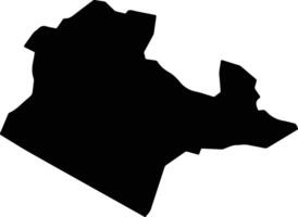 Suna West Kenya silhouette map vector