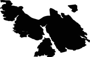 Sund nor Norway silhouette map vector