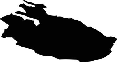 Sunndal nor Norway silhouette map vector