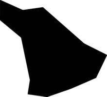 Susongxian China silhouette map vector