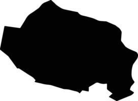 Susuz Turkey silhouette map vector