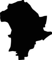 Svay Antor Cambodia silhouette map vector