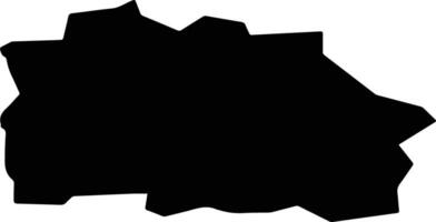 Svislach Belarus silhouette map vector