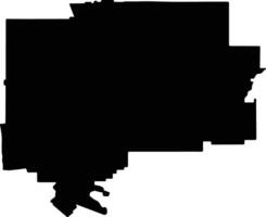 Swan Australia silhouette map vector