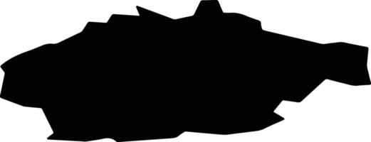 Syanno Belarus silhouette map vector