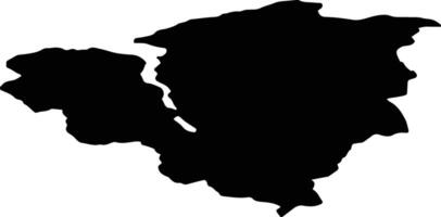 Sykkylven nor Norway silhouette map vector