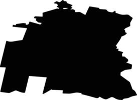 Sysertsky District Russia silhouette map vector