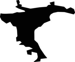 Syzran Russia silhouette map vector