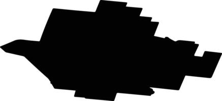 Sysolsky District Russia silhouette map vector