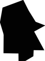 Ta Khmau Cambodia silhouette map vector
