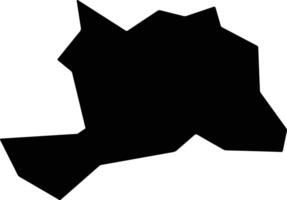 Tabayama Japan silhouette map vector