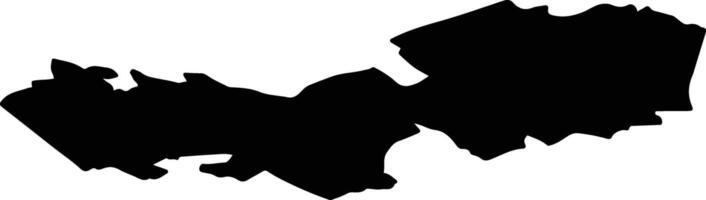 Tabivere vald Estonia silhouette map vector