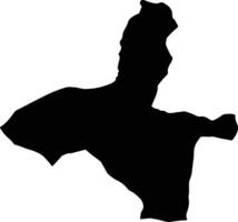 Tabriz Iran silhouette map vector