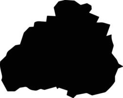 Tabor Slovenia silhouette map vector